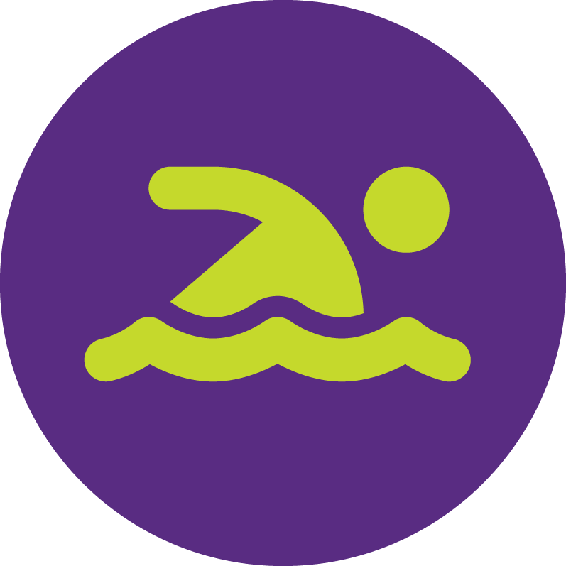 person swimming in pool icon